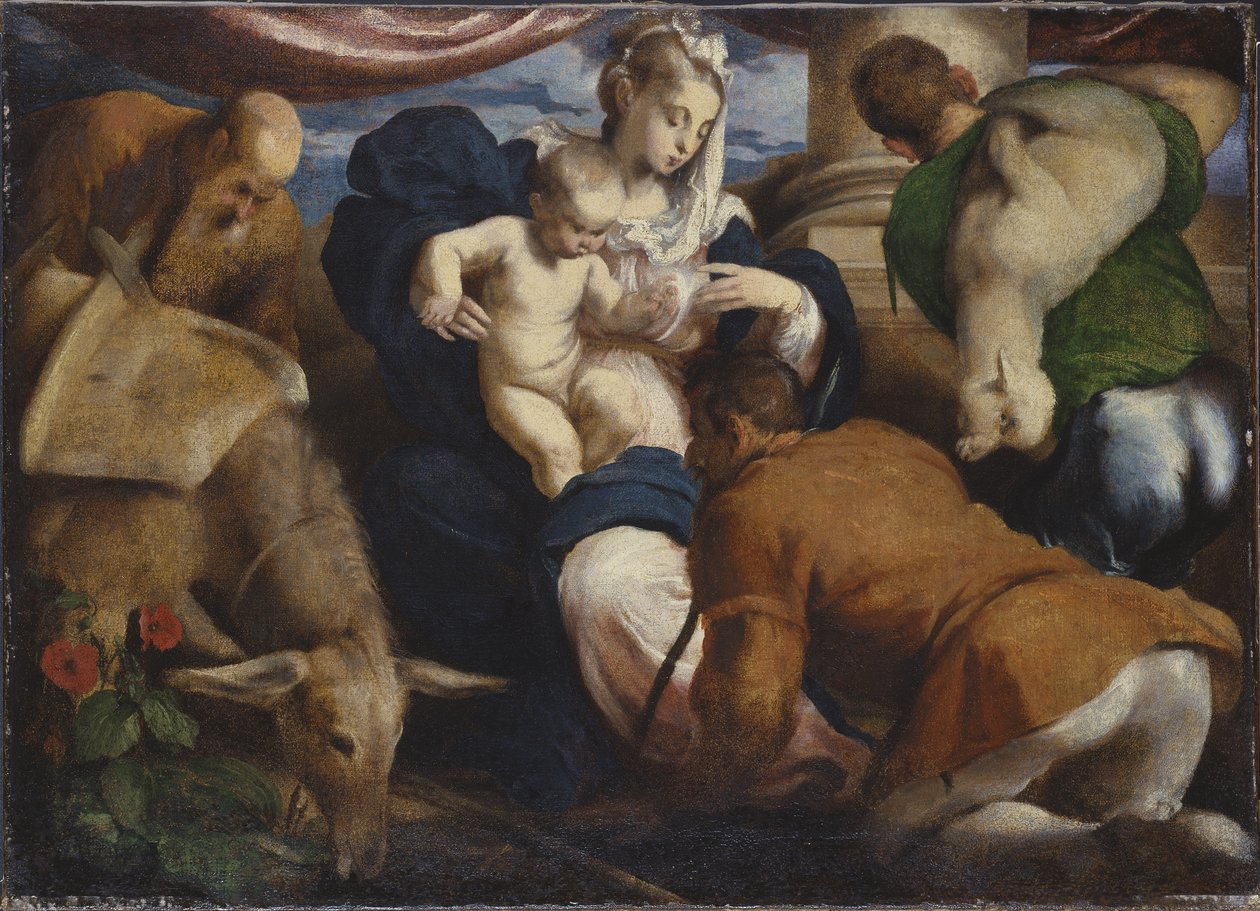 Hyrdernes tilbedelse af Jacopo Bassano