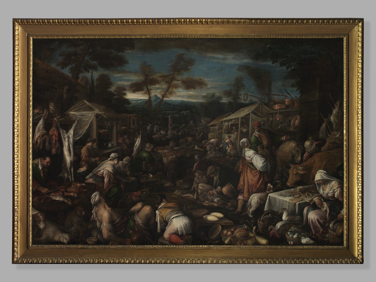 Det store marked, ca. 1580-85 af Jacopo Bassano