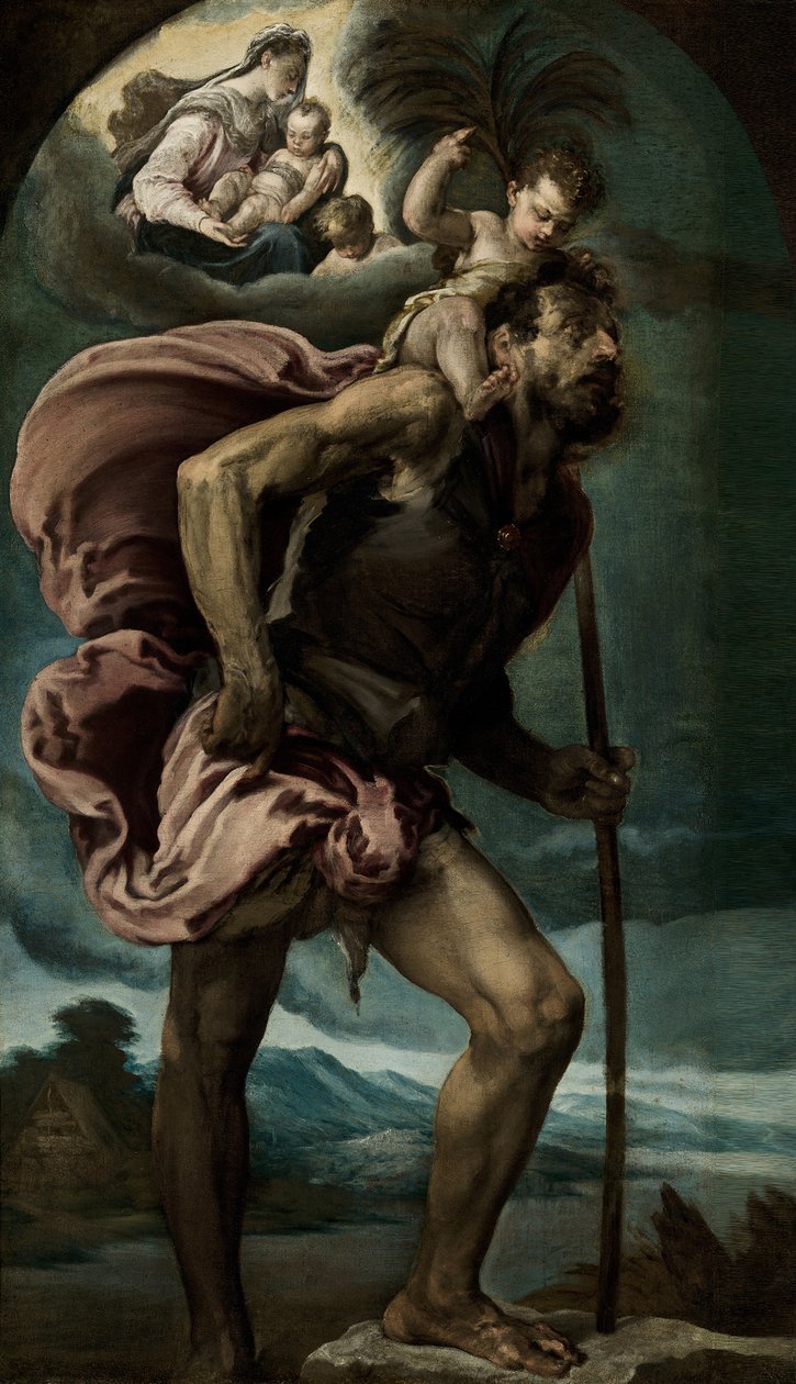 Sankt Christopher, 1559 af Jacopo Bassano il vecchio