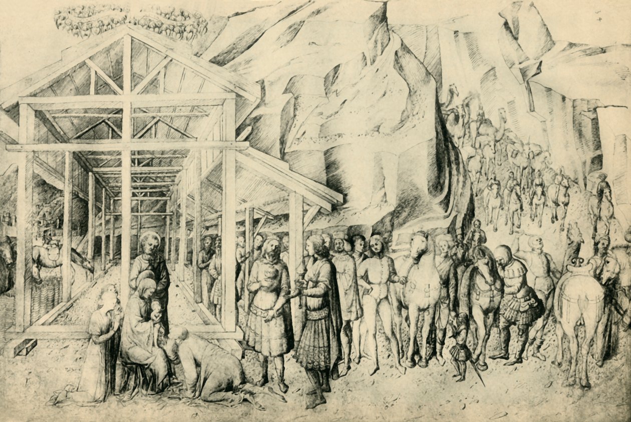 Tilbedelse af Magi, c1430-1460, 1943. af Jacopo Bellini