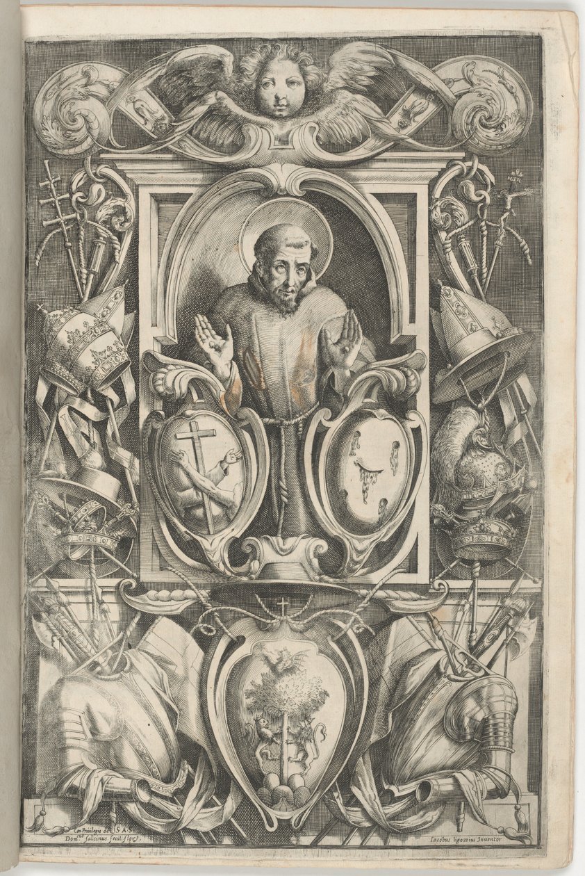 Frontispice med portræt af Sankt Frans af Jacopo Ligozzi