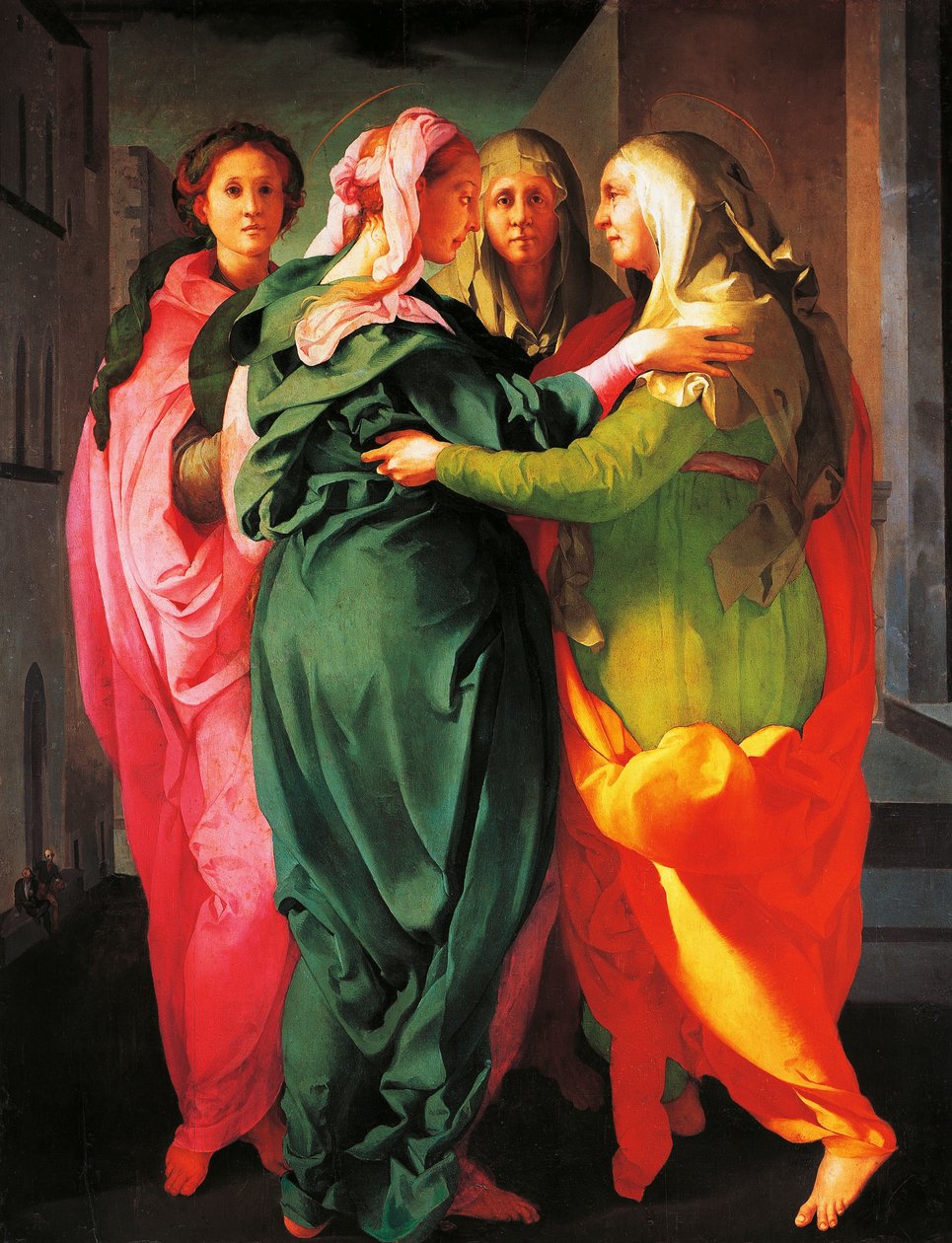 Besøget, ca. 1530 (fresko) af Jacopo Pontormo