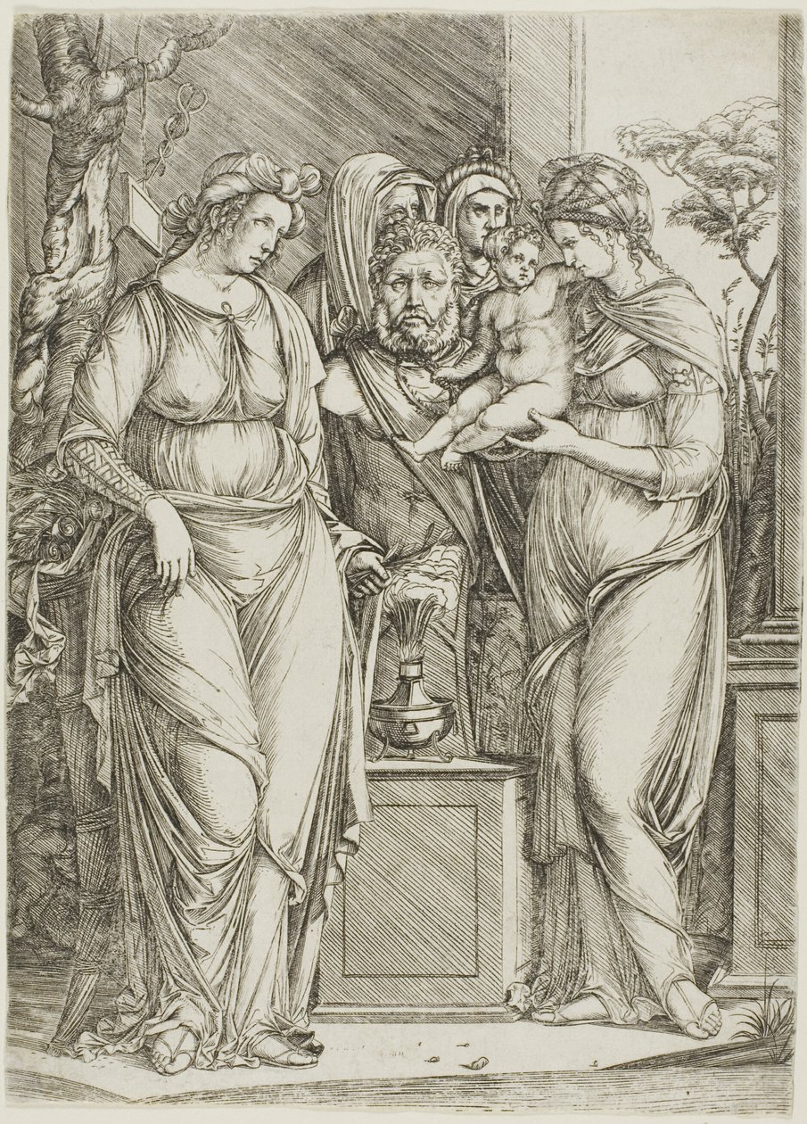 Offer til Priapus, den store tallerken af Jacopo de