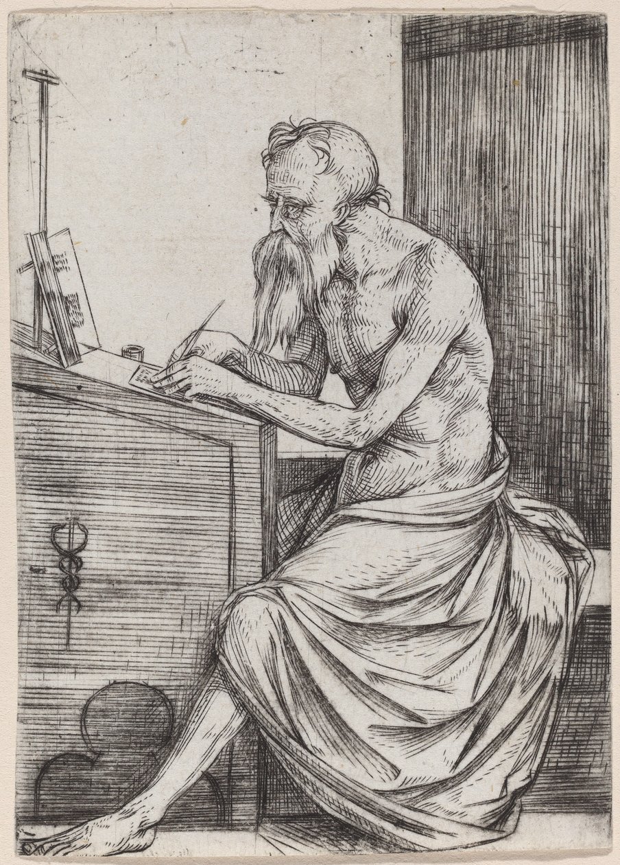 Sankt Jerome, ca. 15011504. af Jacopo de Barbari