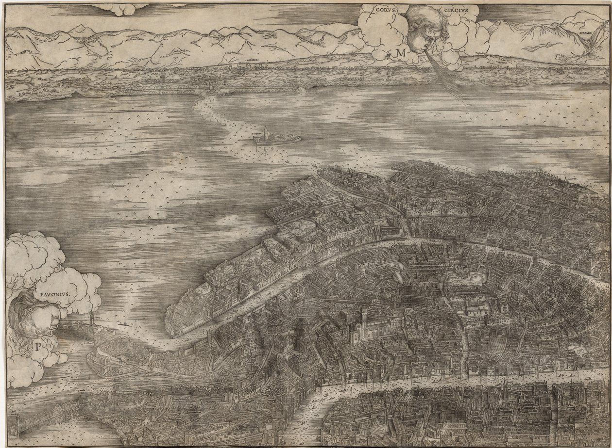 Udsigt over Venedig af Jacopo de