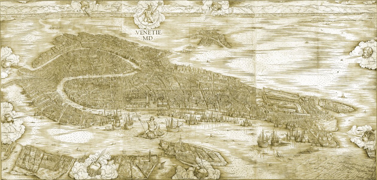 Udsigt over Venedig af Jacopo de