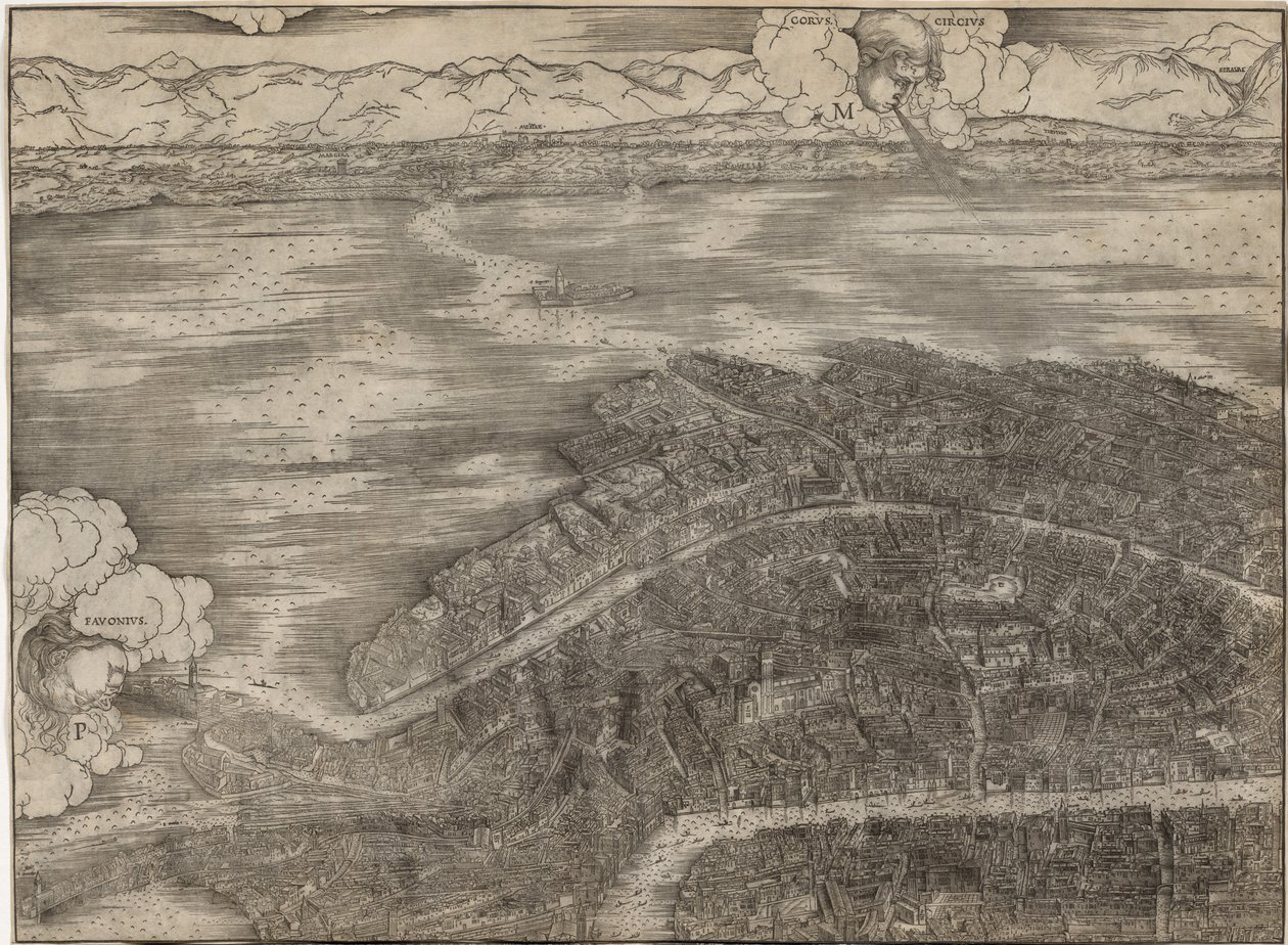 Udsigt over Venedig af Jacopo de