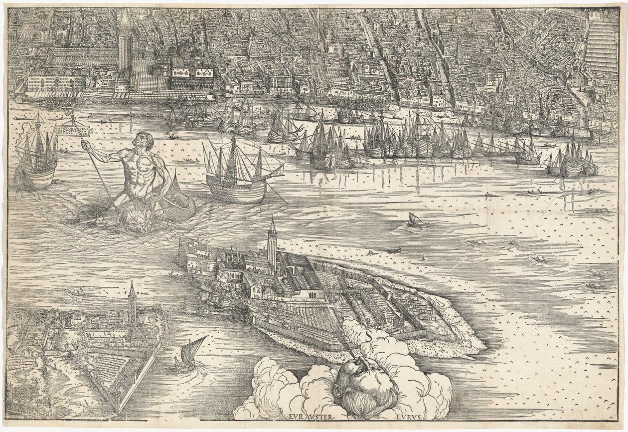 Udsigt over Venedig [nederste midterblok] af Jacopo de