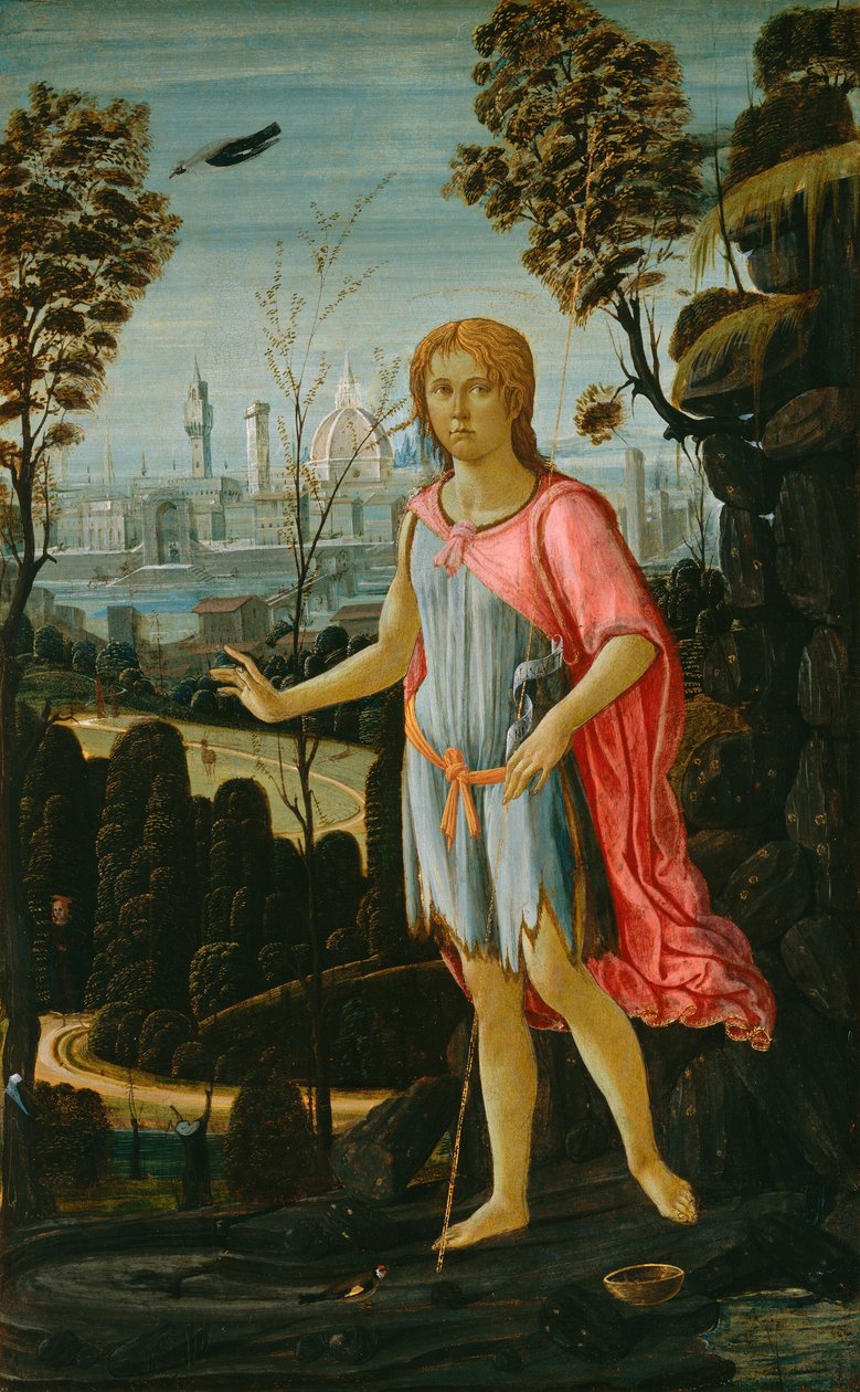 Sankt Johannes Døberen af Jacopo del Sellaio