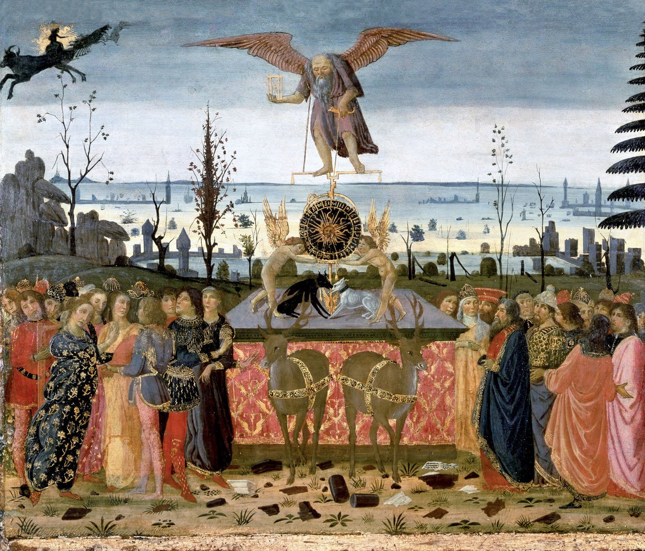 Tidens triumf, 1480-1490 af Jacopo del Sellaio