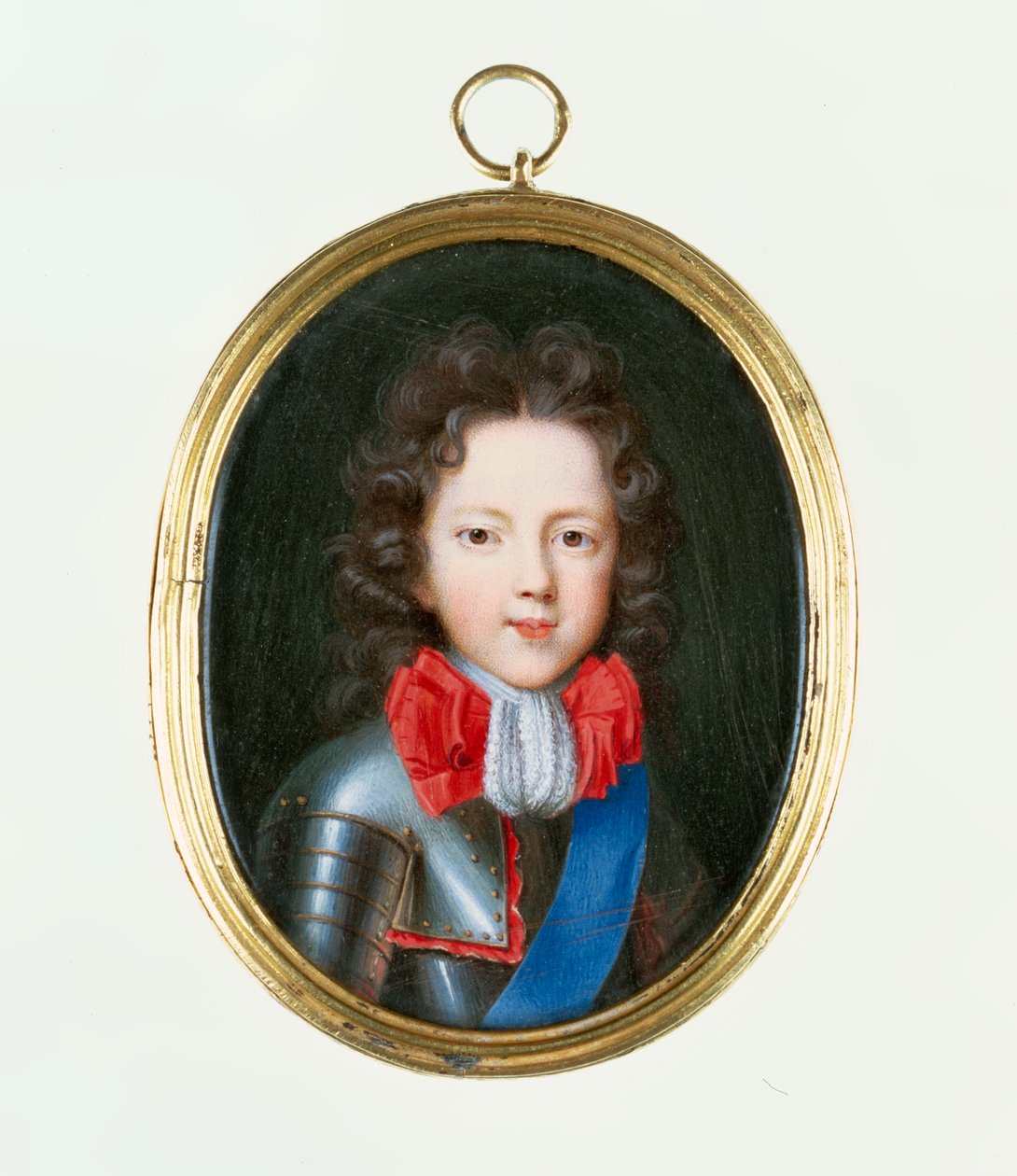 Miniature af James Stuart, den gamle pretender, ca.1700 af Jacques Antoine Artaud