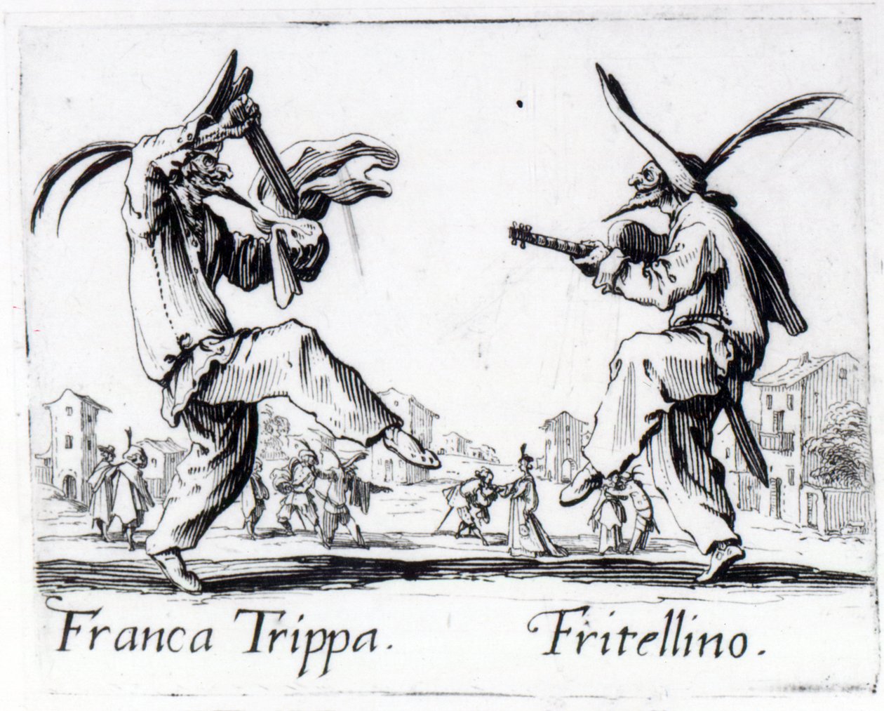 Balli de Sfessania, ca. 1622 af Jacques Callot