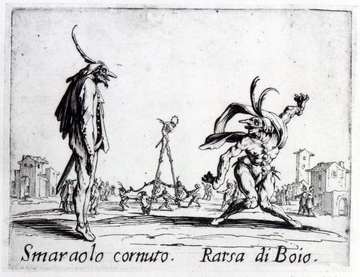 Balli de Sfessania, ca. 1622 af Jacques Callot