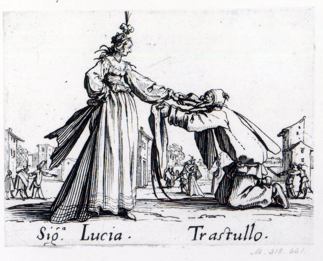 Balli de Sfessania, ca. 1622 af Jacques Callot
