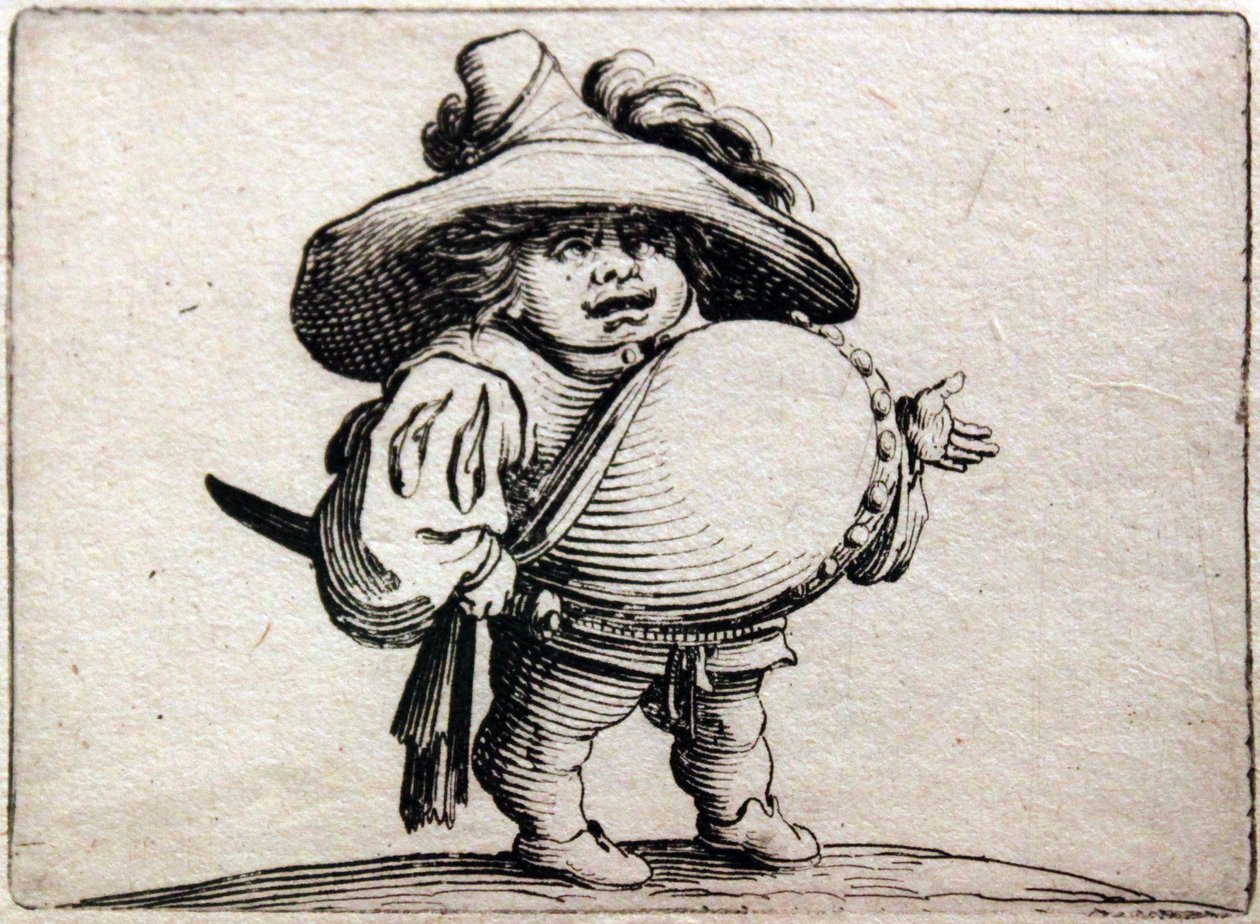 Forskellige Gobbi -figurer af Jacques Callot