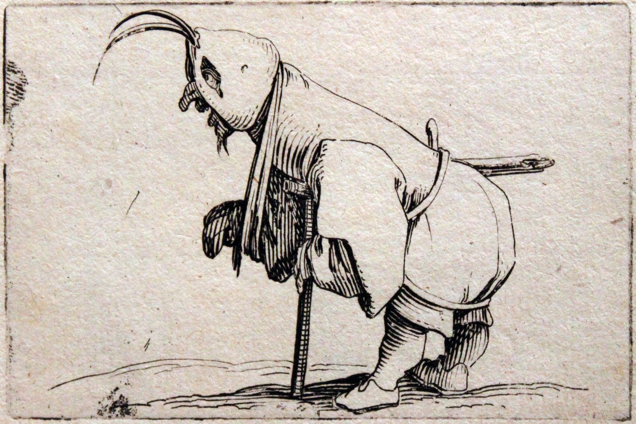 Forskellige Gobbi -figurer af Jacques Callot