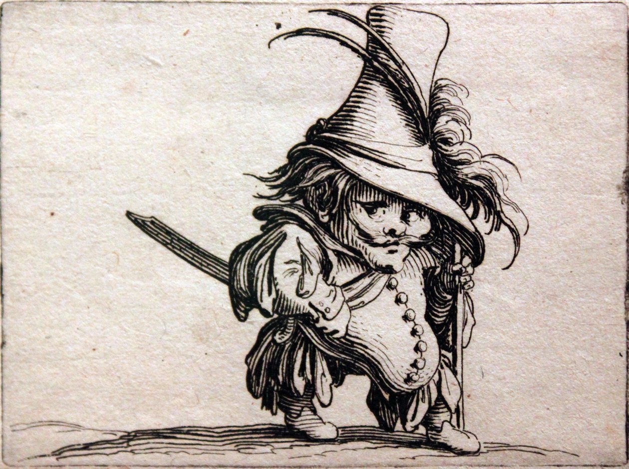 Forskellige Gobbi -figurer af Jacques Callot