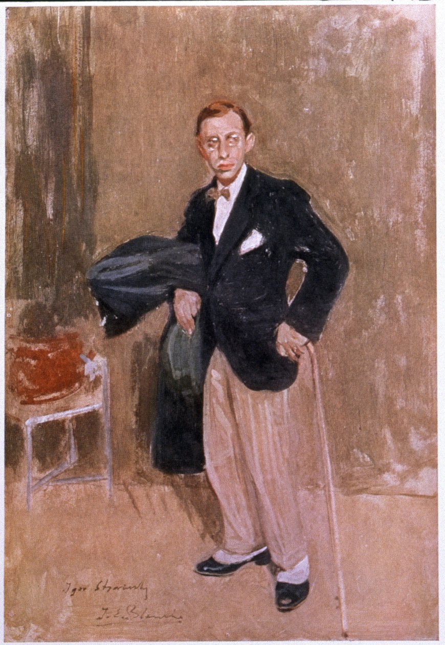 Igor Stravinsky, ca. 1916 af Jacques Emile Blanche