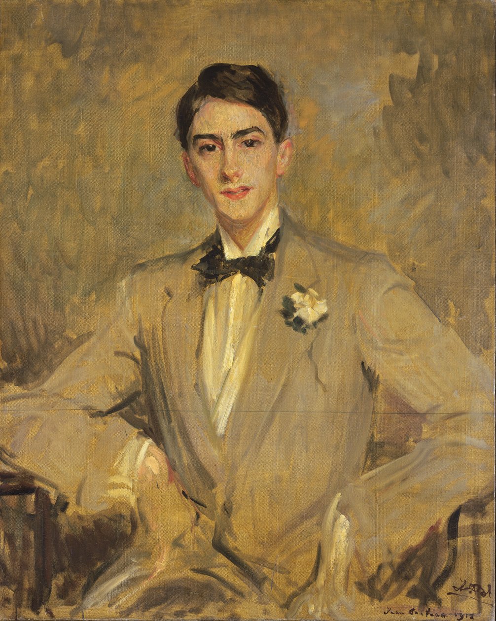 Studie til et portræt af Jean Cocteau (1889-1963) 1912 af Jacques Emile Blanche