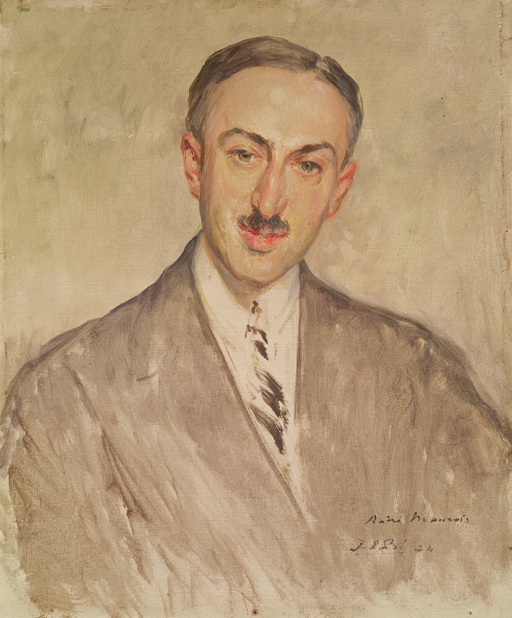 Studie til portrættet af Andre Maurois (1885-1967) 1924 af Jacques Emile Blanche