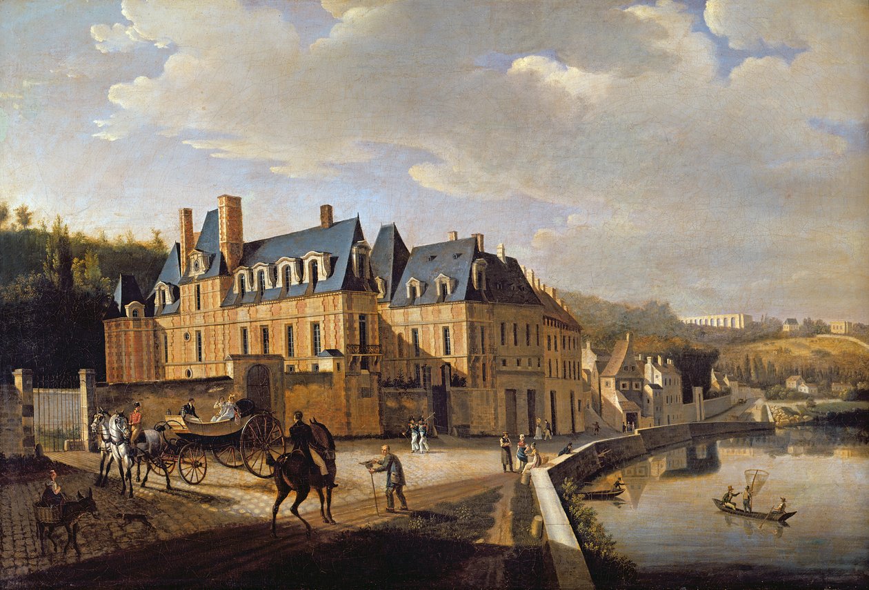 Chateau de la Chaussee nær Bougival, 1822 af Jacques Francois Joseph Swebach