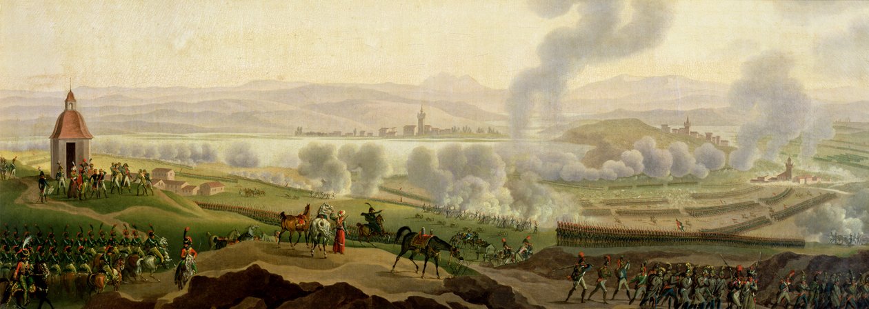Slaget ved Wagram, 6. juli 1809 af Jacques Francois Joseph Swebach