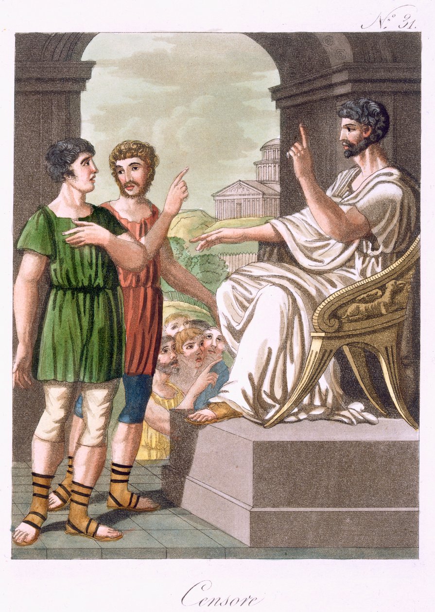 En romersk censor, illustration fra "L