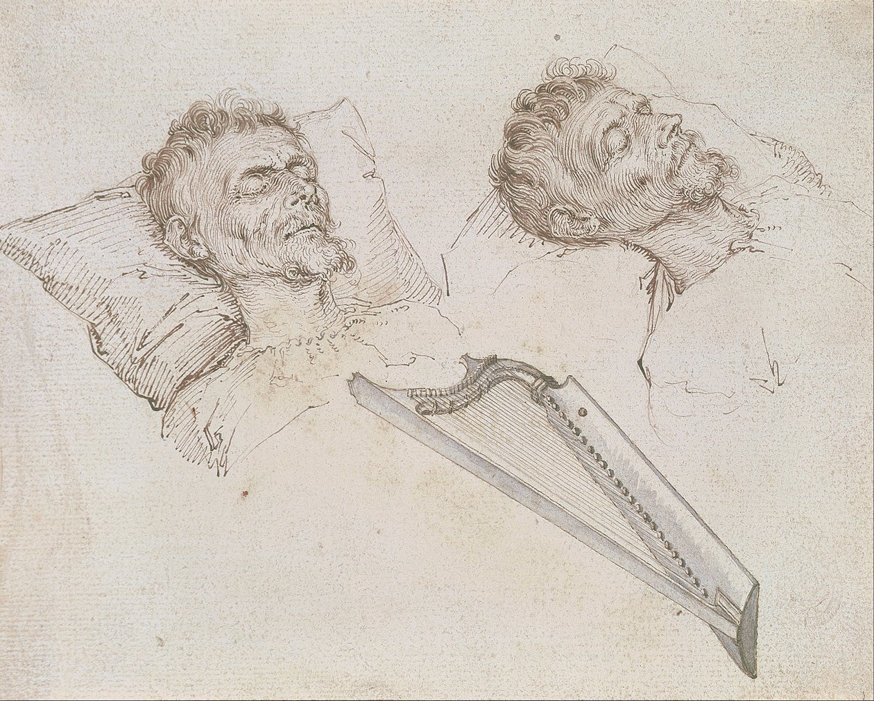 Karel van Mander på sit dødsleje af Jacques II de Gheyn