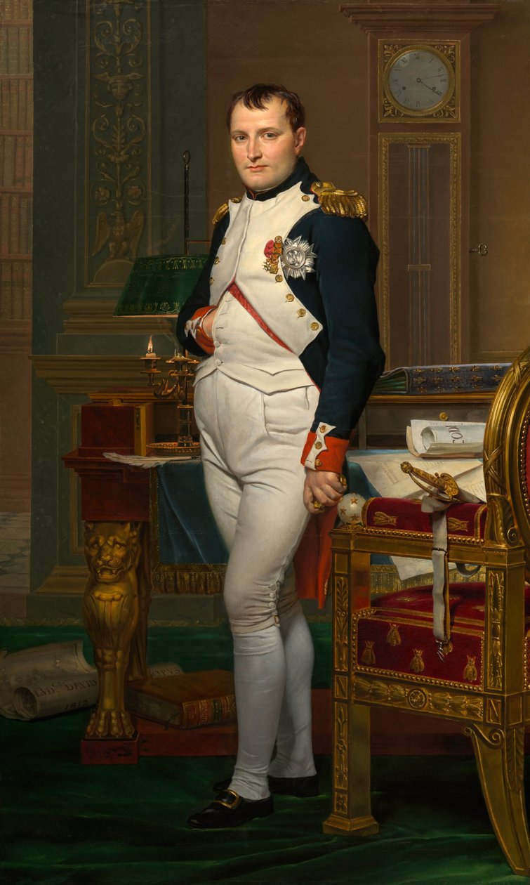 Kejser Napoleon i hans studie på Tuilerierne af Jacques Louis David