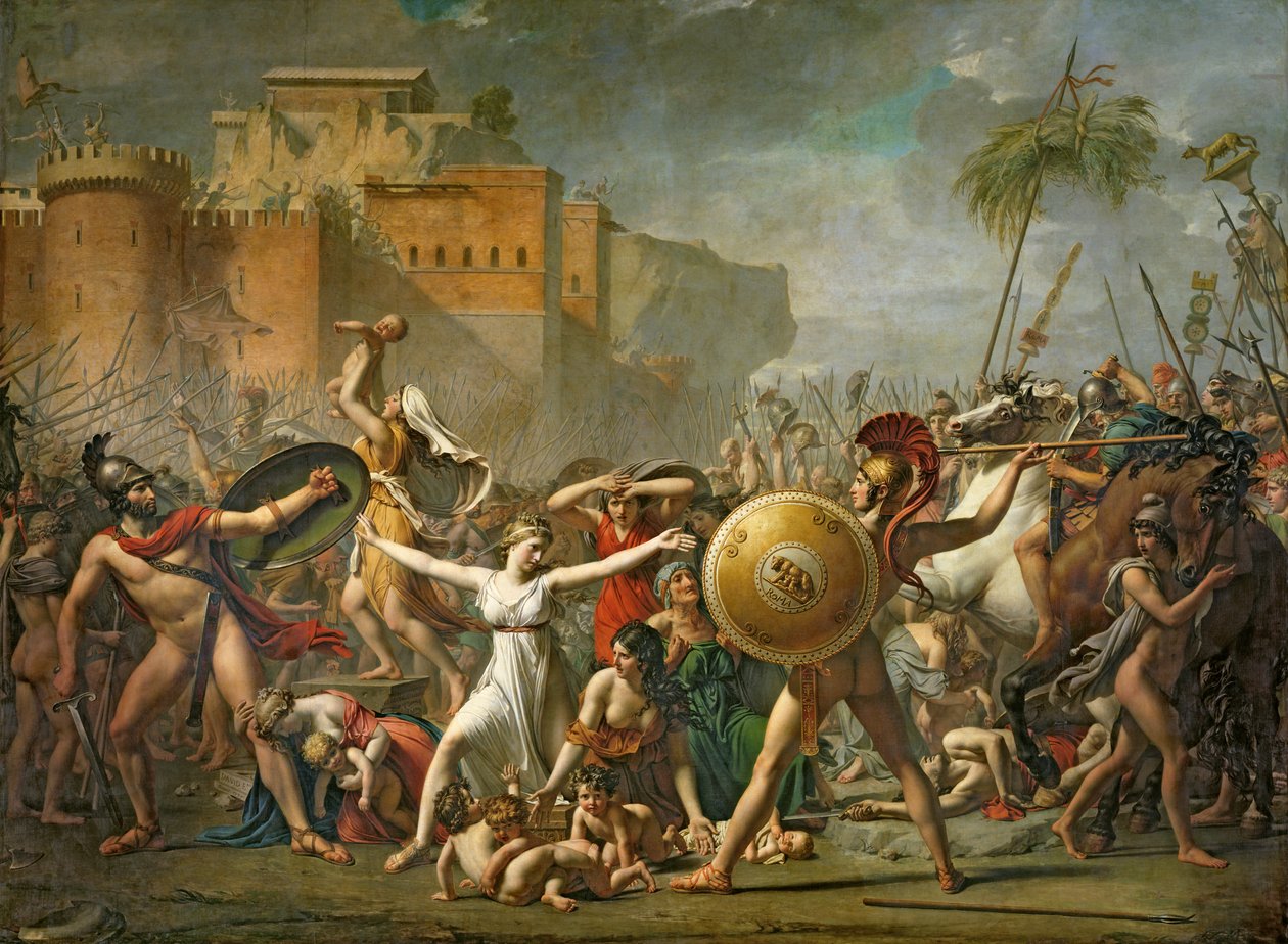 De sabinske kvinder, 1799 af Jacques Louis David