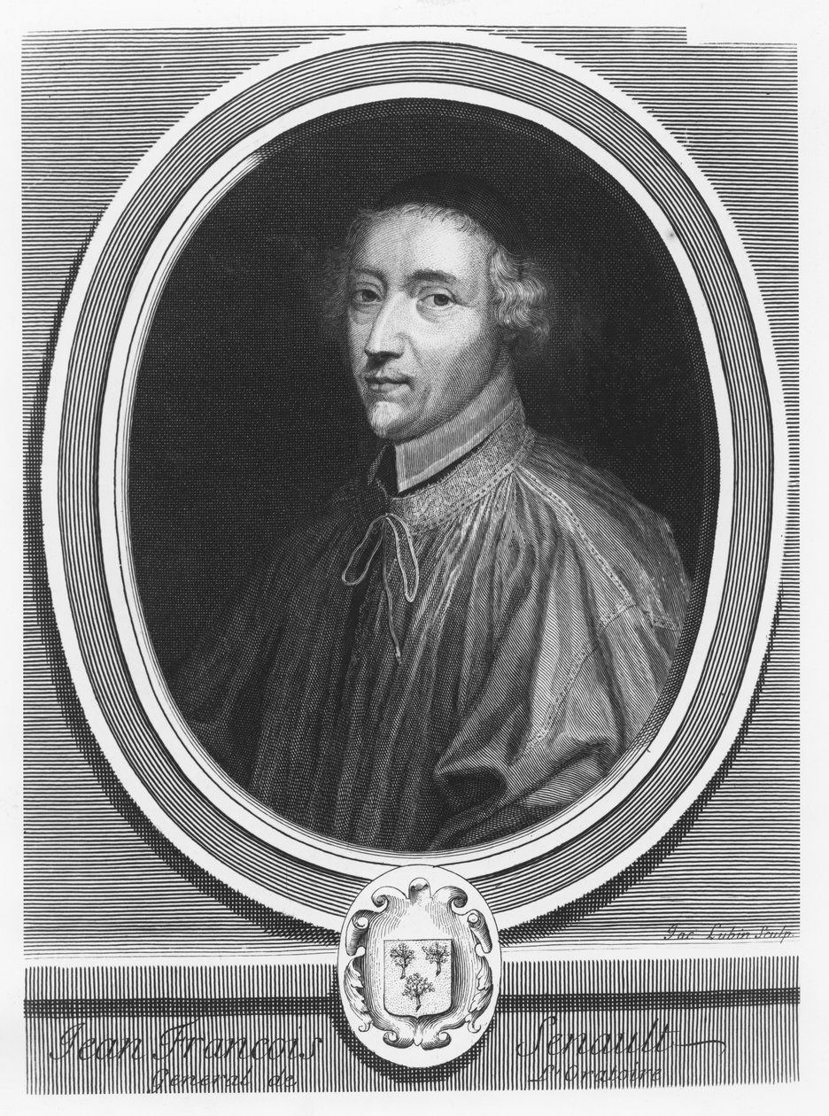 Portræt af Jean-François Senault af Jacques Lubin