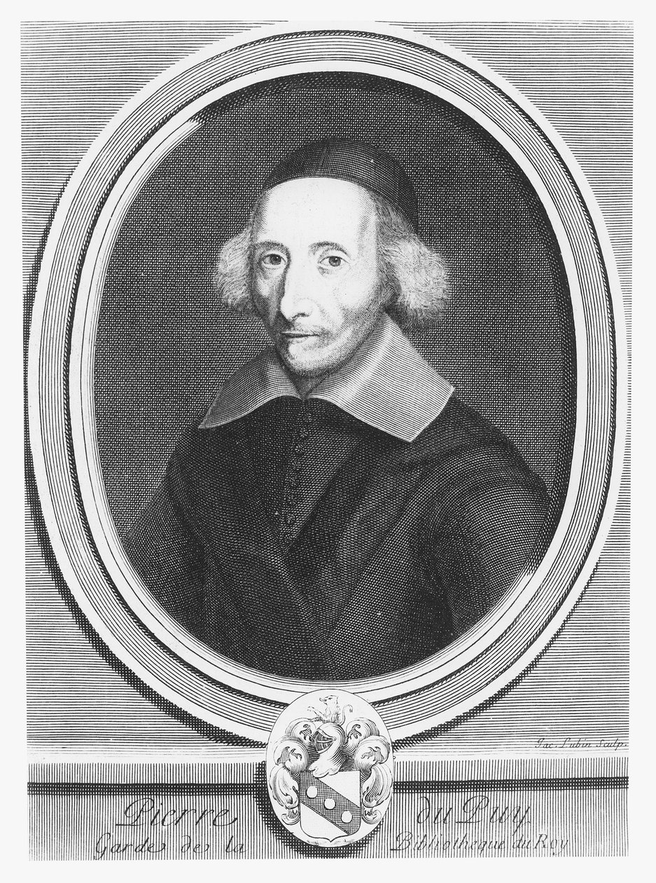 Portræt af Pierre Dupuy af Jacques Lubin