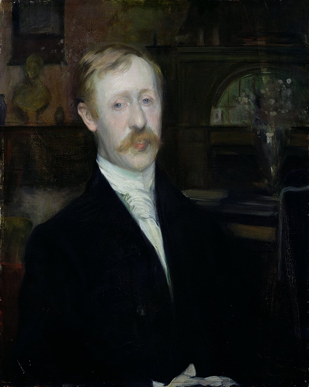 Portræt af George Moore (1852-1933) af Jacques Emile Blanche