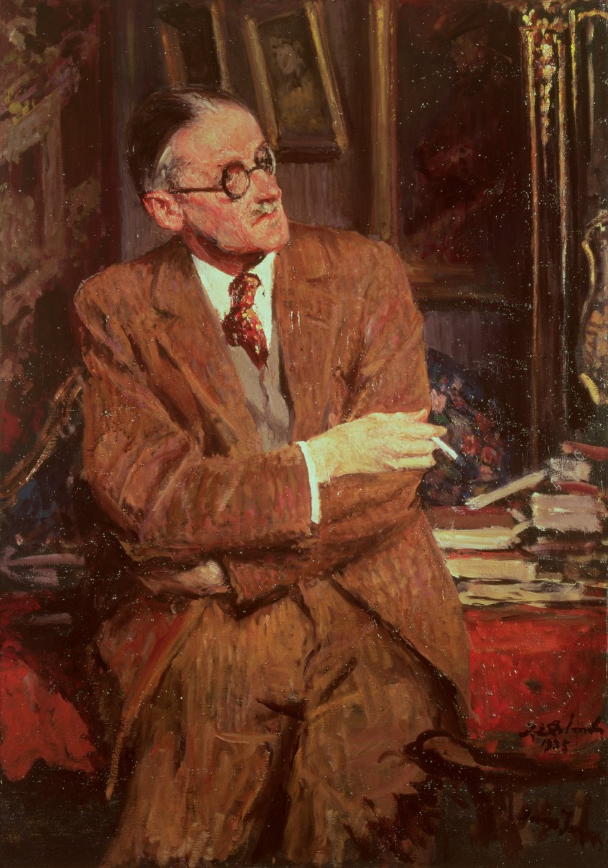 Portræt af James Joyce (1882-1941), 1935 af Jacques Emile Blanche