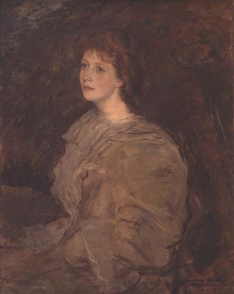 Portræt af Mabel Beardsley af Jacques Emile Blanche