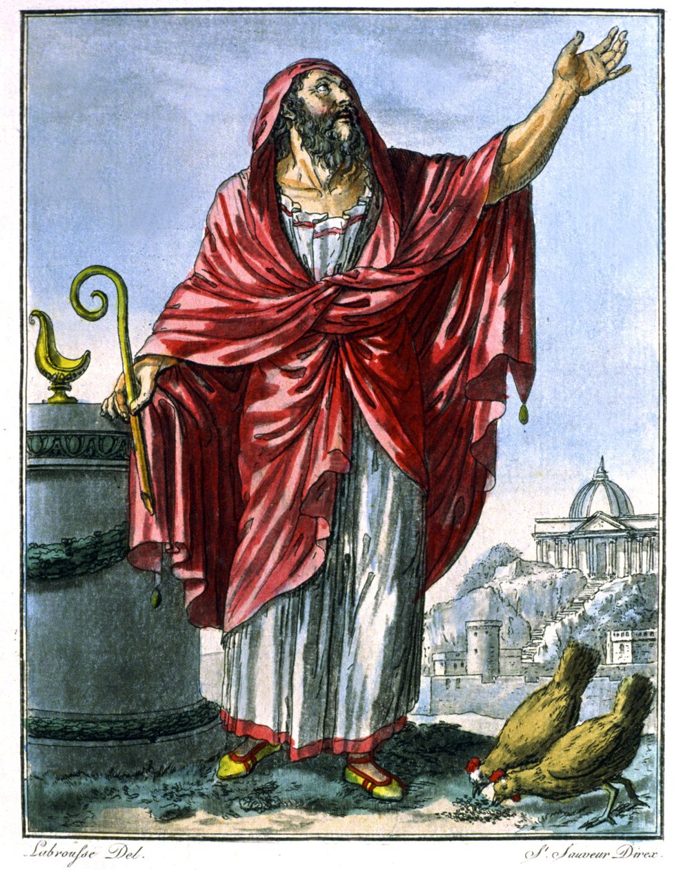 romersk augur af Jacques (after) Grasset de Saint Sauveur