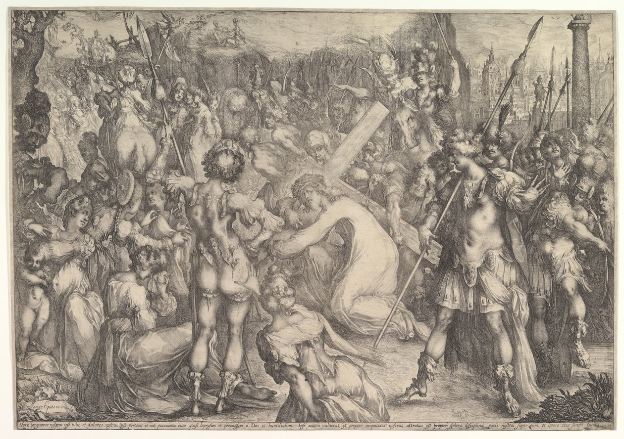 Kristus bærer korset. af Jacques Bellange