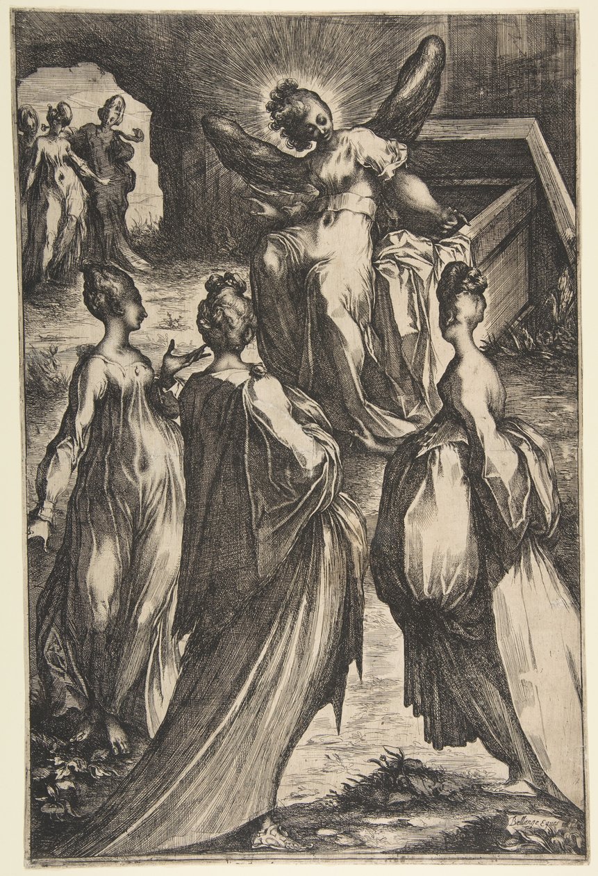 Tre Marys ved graven. af Jacques Bellange