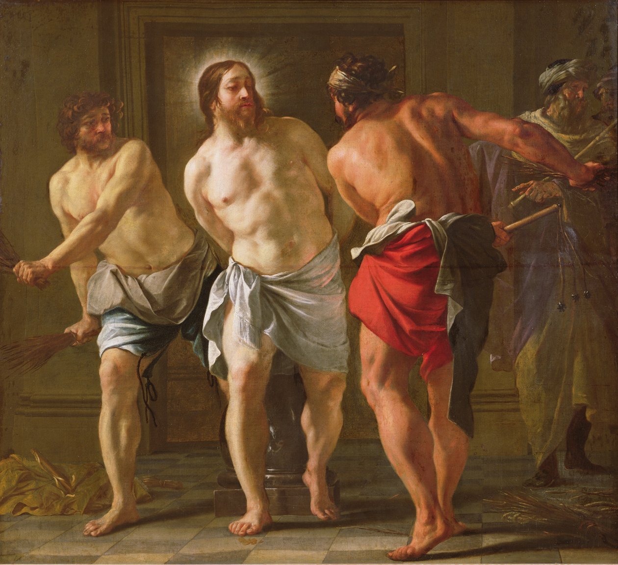 The flagellation of Christ, 1630 af Jacques Blanchard