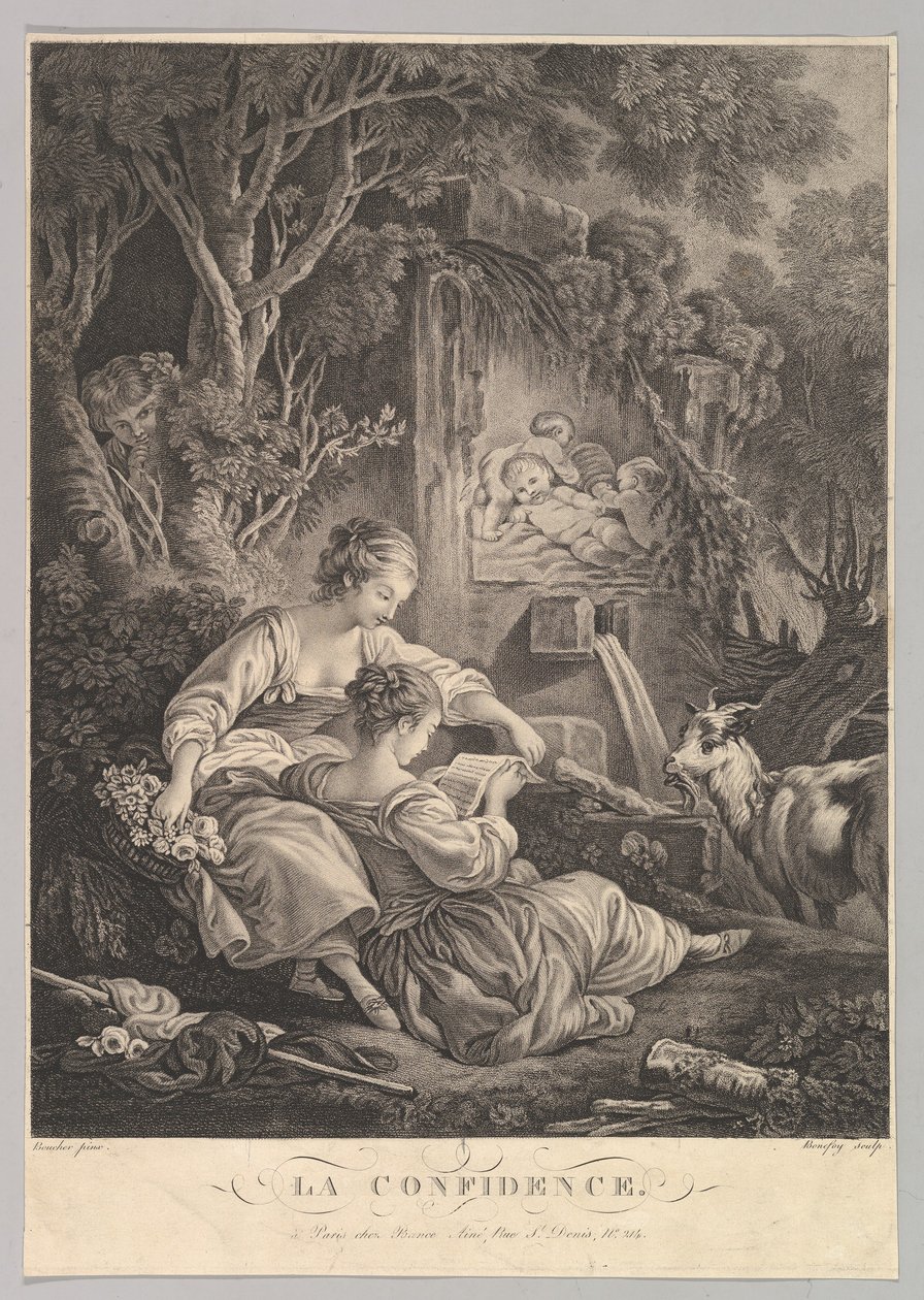 Hemmeligheden, ca. 1804-31. af Jacques Bonnefoy