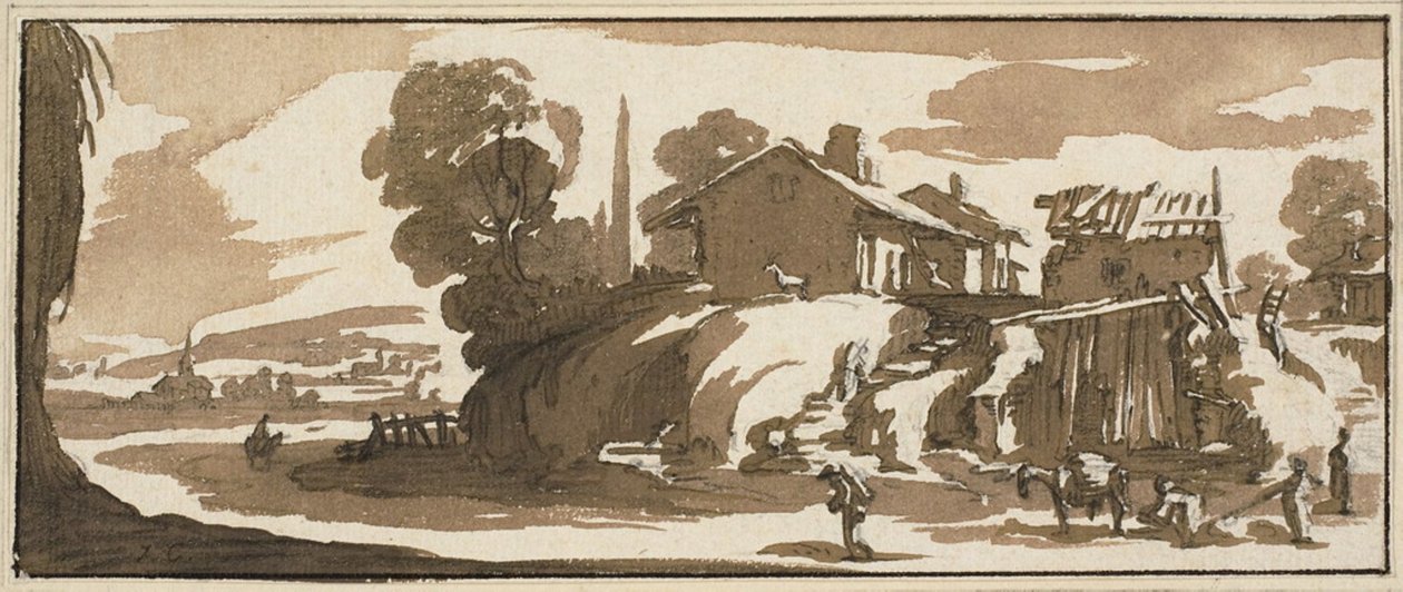En bondegård af Jacques Callot