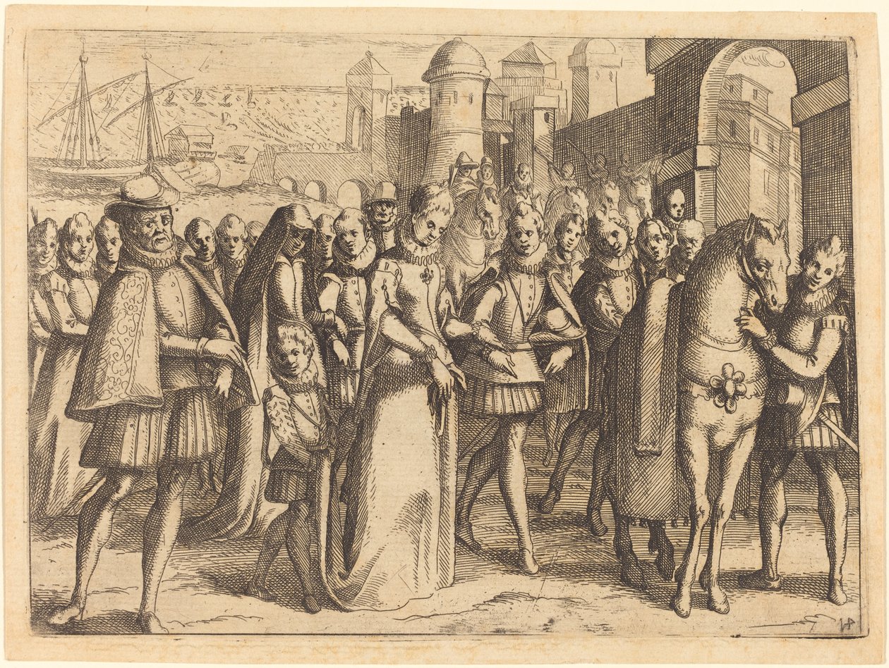 Ankomst til Valencia af Jacques Callot