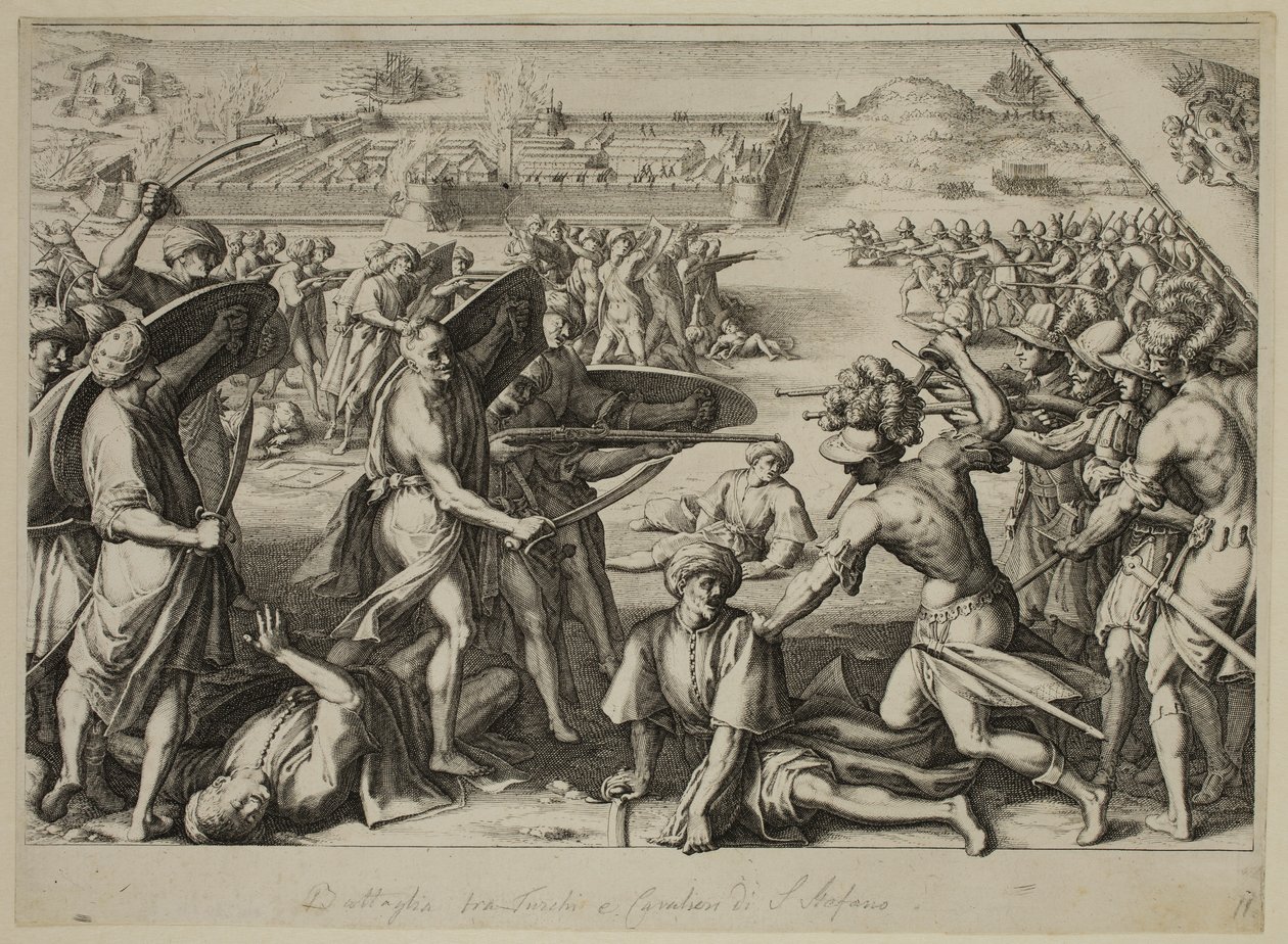 Attack of Bones stærke fremskridt af Jacques Callot