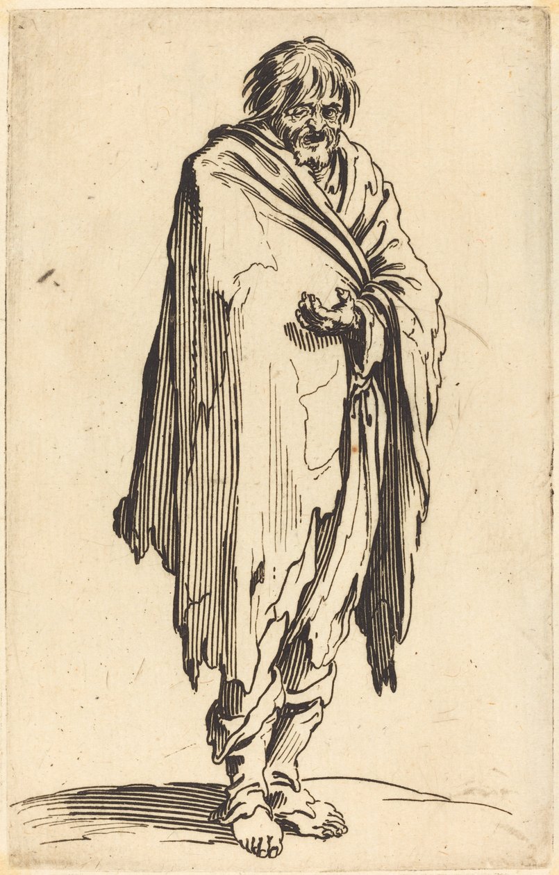 Tigger med bare hoved og fødder af Jacques Callot
