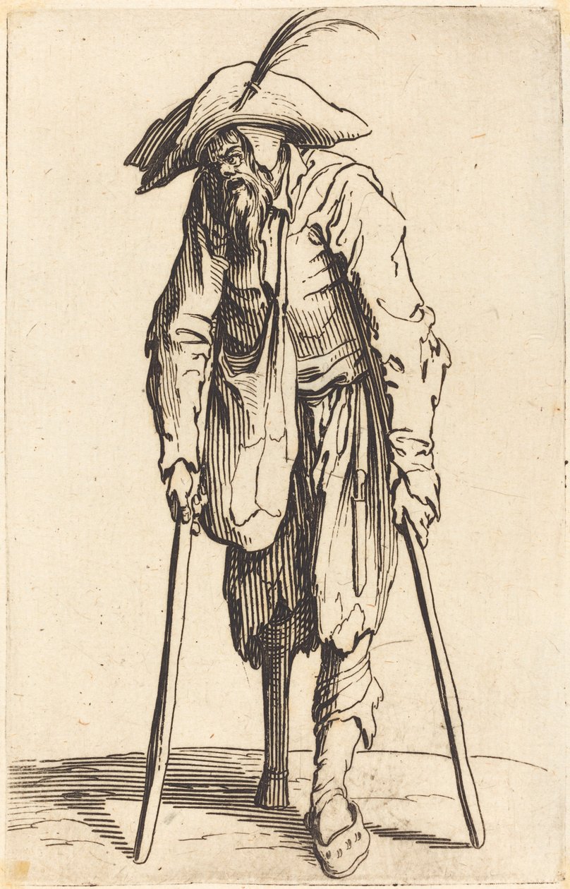 Tigger med træben, ca. 1622. af Jacques Callot