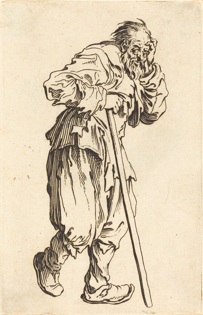 Tigger med en pind af Jacques Callot