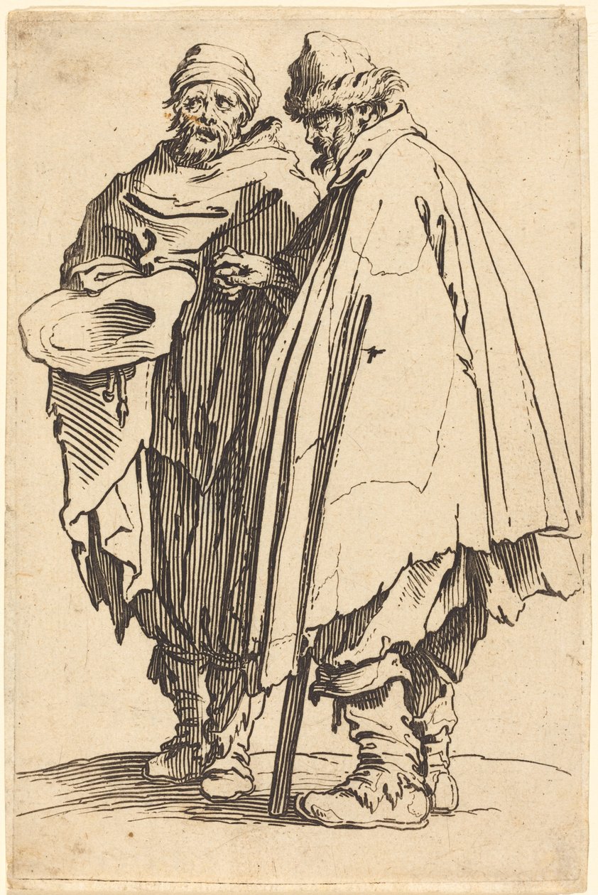 Blind tigger og ledsager af Jacques Callot