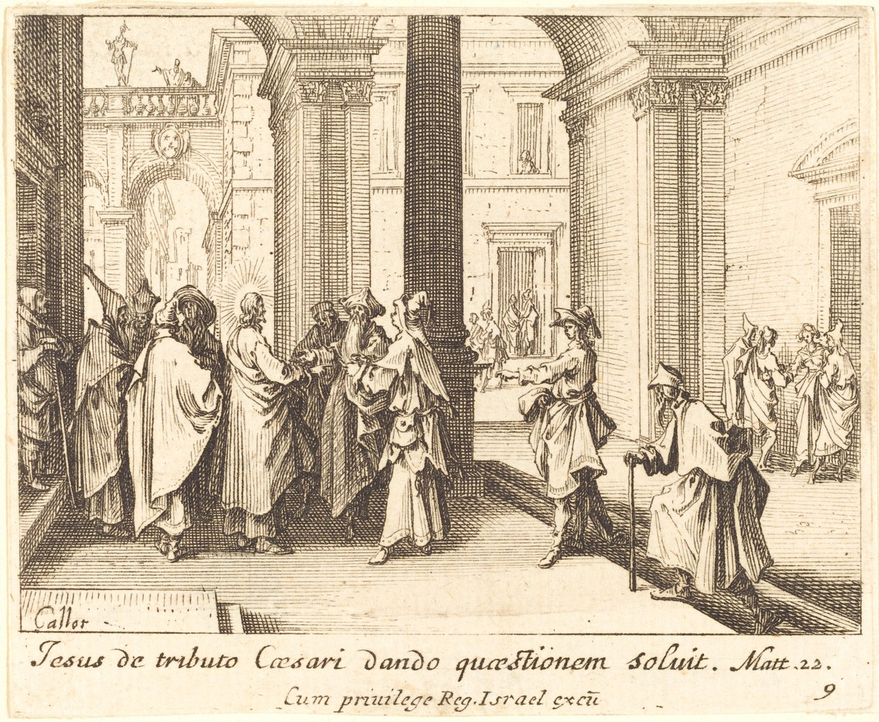 Cæsars mønt af Jacques Callot