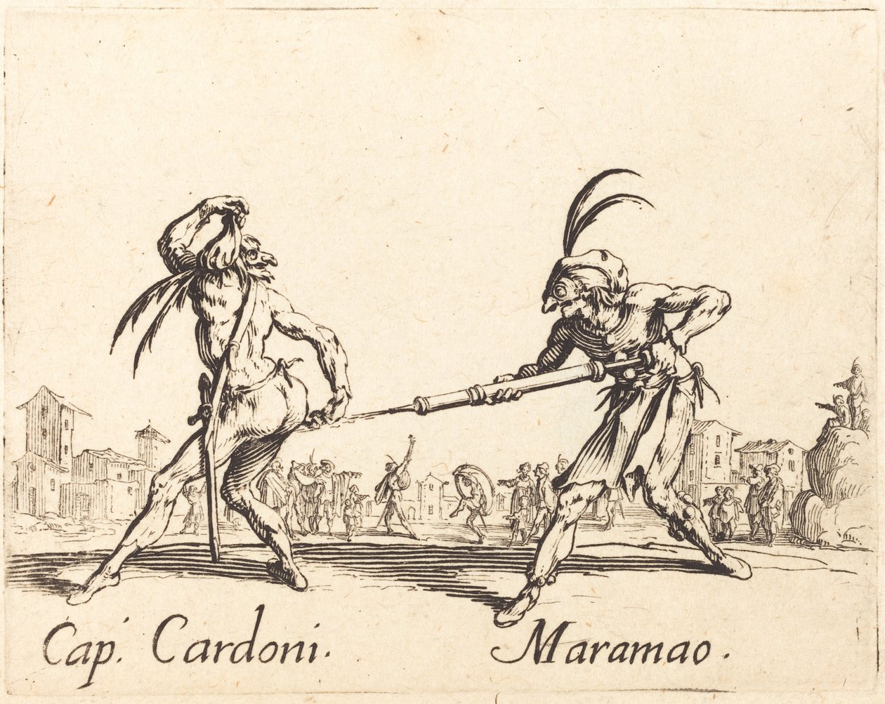 kap. Cardoni og Maramao af Jacques Callot