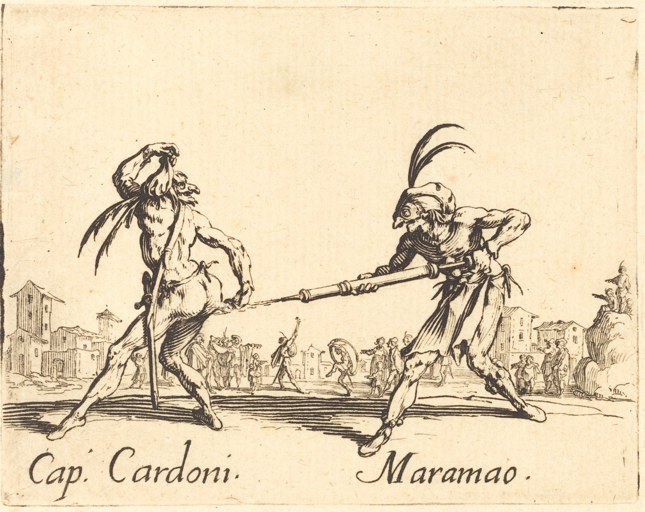 kap. Cardoni og Maramao af Jacques Callot